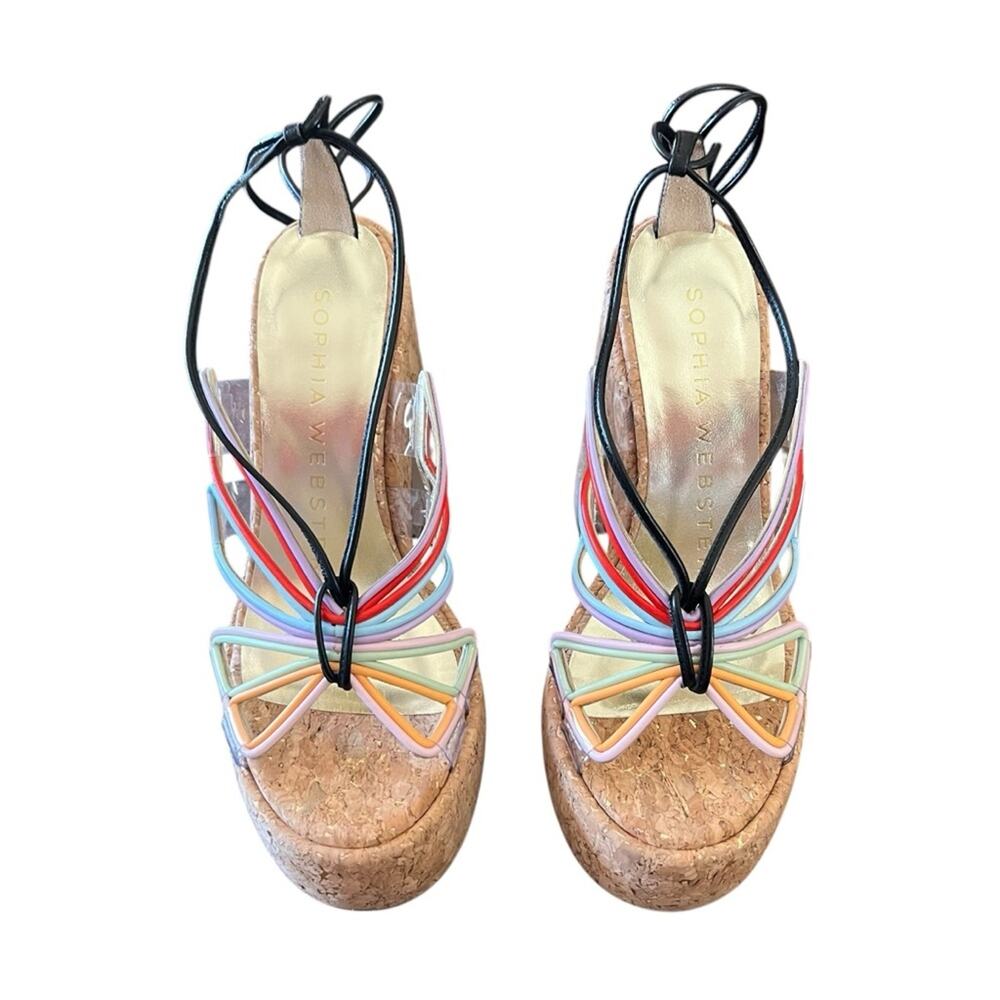 Sophia Webster  Havanna Butterfly Ankle Wrap Platform Sandals NEW EU 36/US 6 - Picture 4 of 13